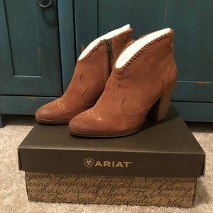 Ariat Suede Camel Booties